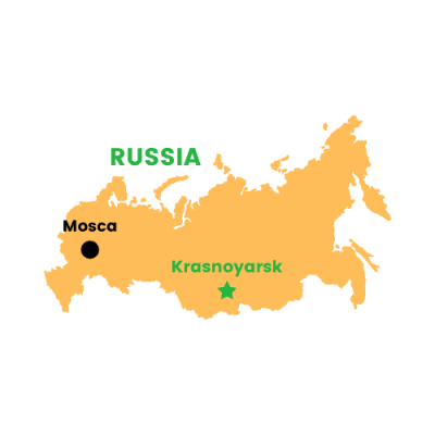 Mappa Krasnojarsk, Russia